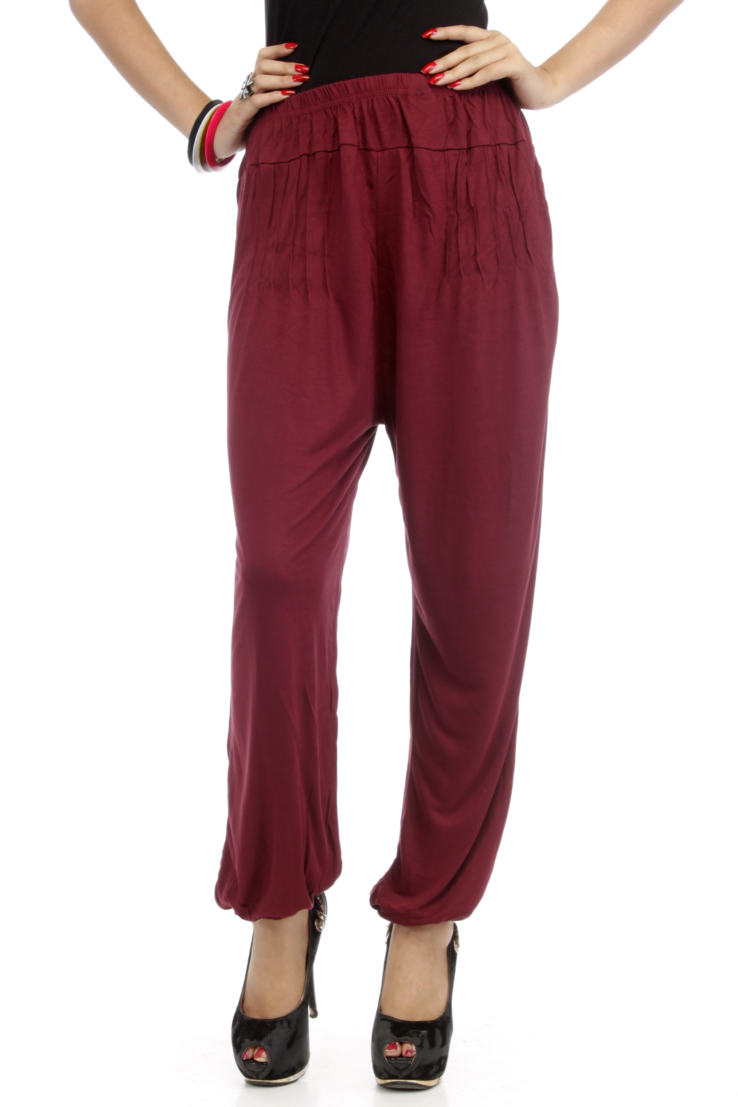 A n' e Maroon Harem (Afgani) Pant
