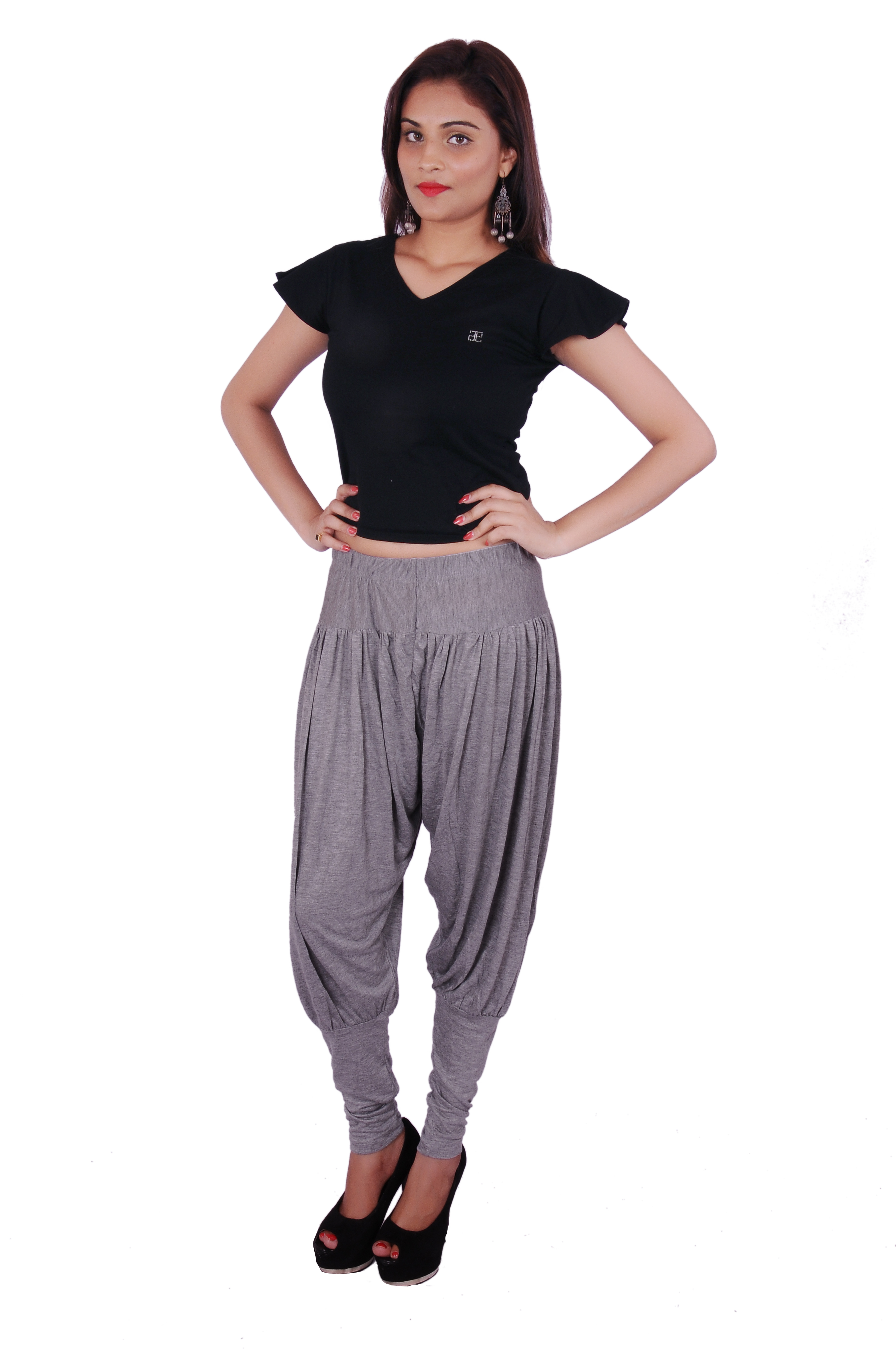 A n' e Grey Mélange  Jodhpur (Baloon) Pant