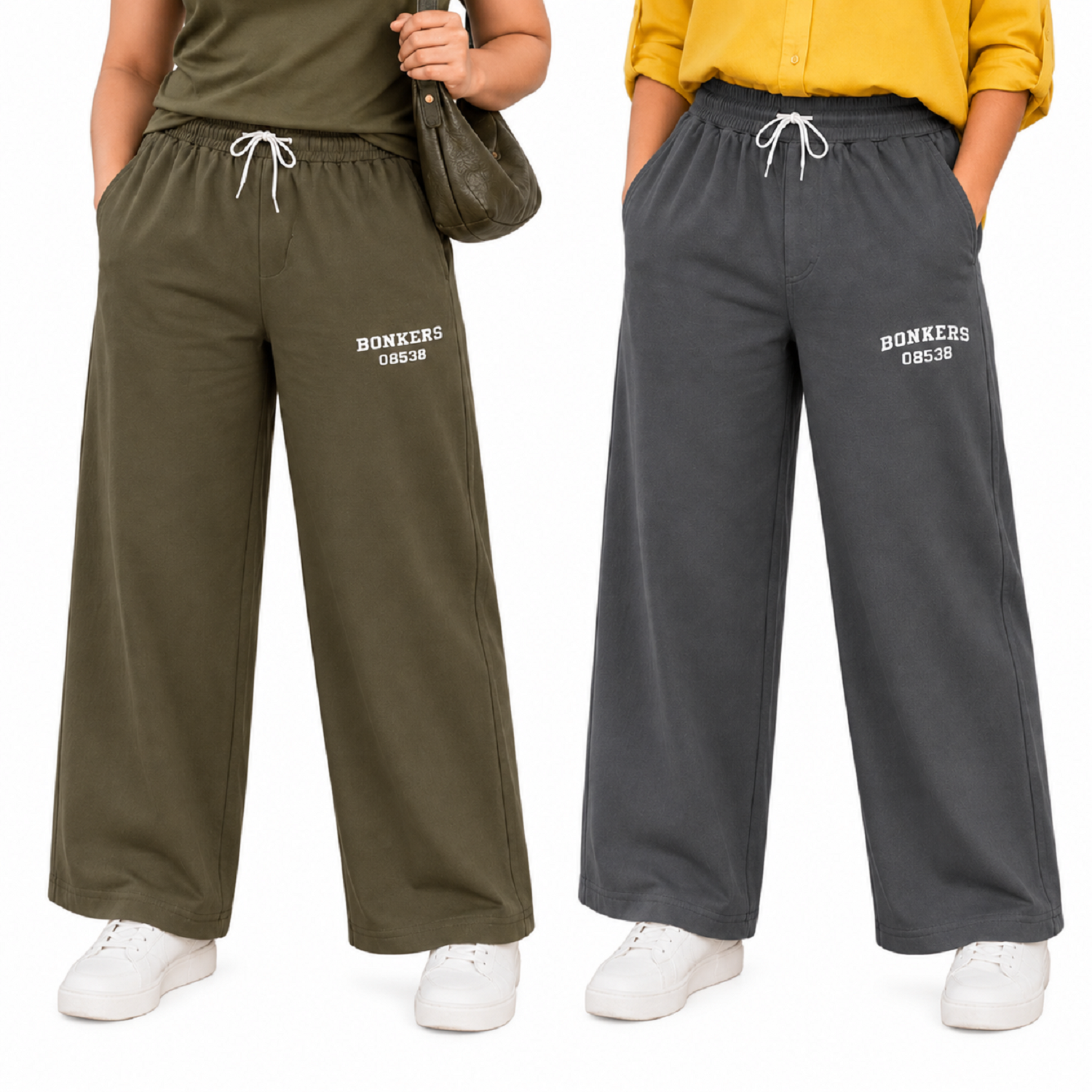 A n' e combo olive brown and steel smoke women  Bonkers Pant XXL