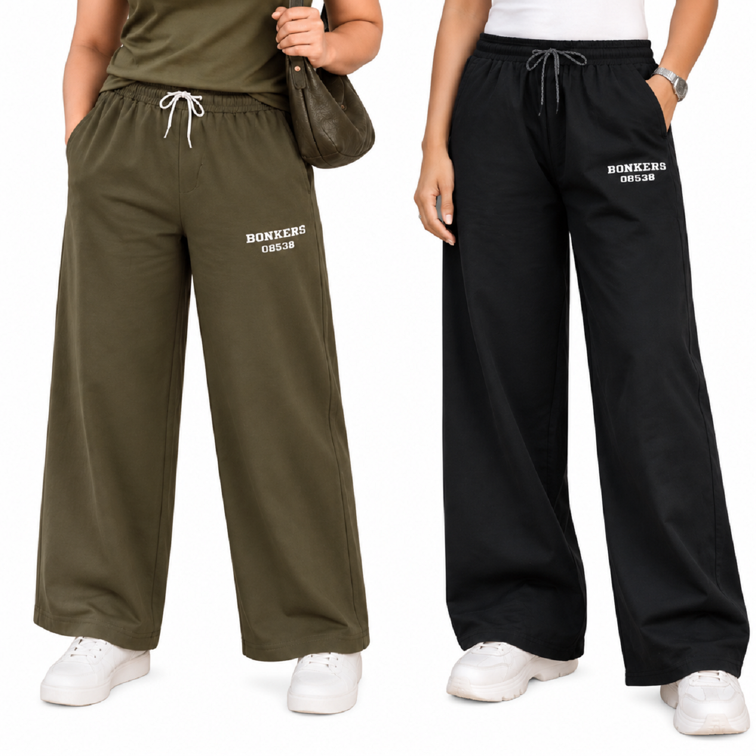 A n' e combo olive brown and black women  Bonkers Pant XXL