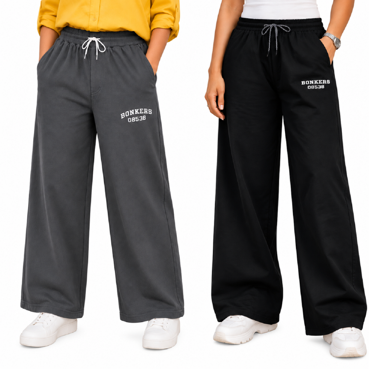 A n' e combo Steel smoke and black women  Bonkers Pant XXL