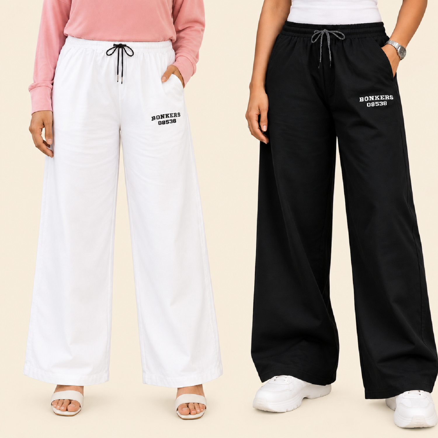 A n' e combo white and black women  Bonkers Pant XXL