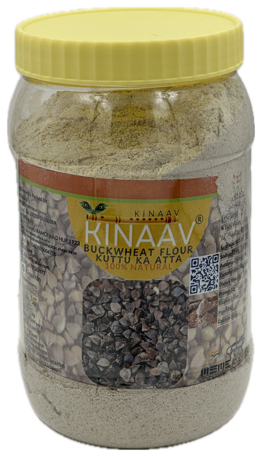 Buckwheat/Kuttu Flour jar
